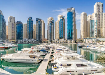 looking across the marina from the marina walk
