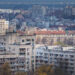 Soviet era communist buildings pattern from above – Plovdiv, Bulgaria