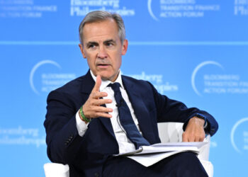 NEW YORK, NEW YORK - SEPTEMBER 19: Mark Carney, UN Special Envoy for Climate Action and Finance & Co-Chair of the Glasgow Financial Alliance for Net Zero speaks onstage during The Bloomberg Transition Finance Action Forum at The Plaza Hotel on September 19, 2023 in New York City. (Photo by Bryan Bedder/Getty Images for Bloomberg Philanthropies)