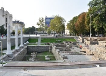 Античният форум на Филипопол грейва в пълния си блясък